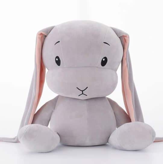 Grijze Baby Konijn Knuffel 50 cm Groeit Mee met Kinderen De Knuffel