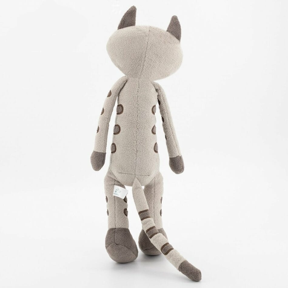 Grijze Gestreepte Knuffelkatje Pluche 33 cm En 45 cm De Knuffel