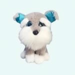 Grijze Husky Knuffel Zachte Realistische Hond De Knuffel