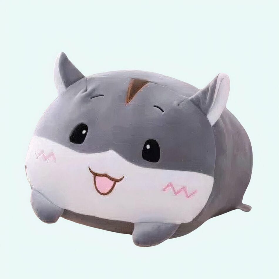 Grijze Kat Knuffel Kussen Grote Zachte Metgezel De Knuffel