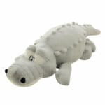 Grijze Knuffel Krokodil Kussen Pluche Zachtkussen De Knuffel