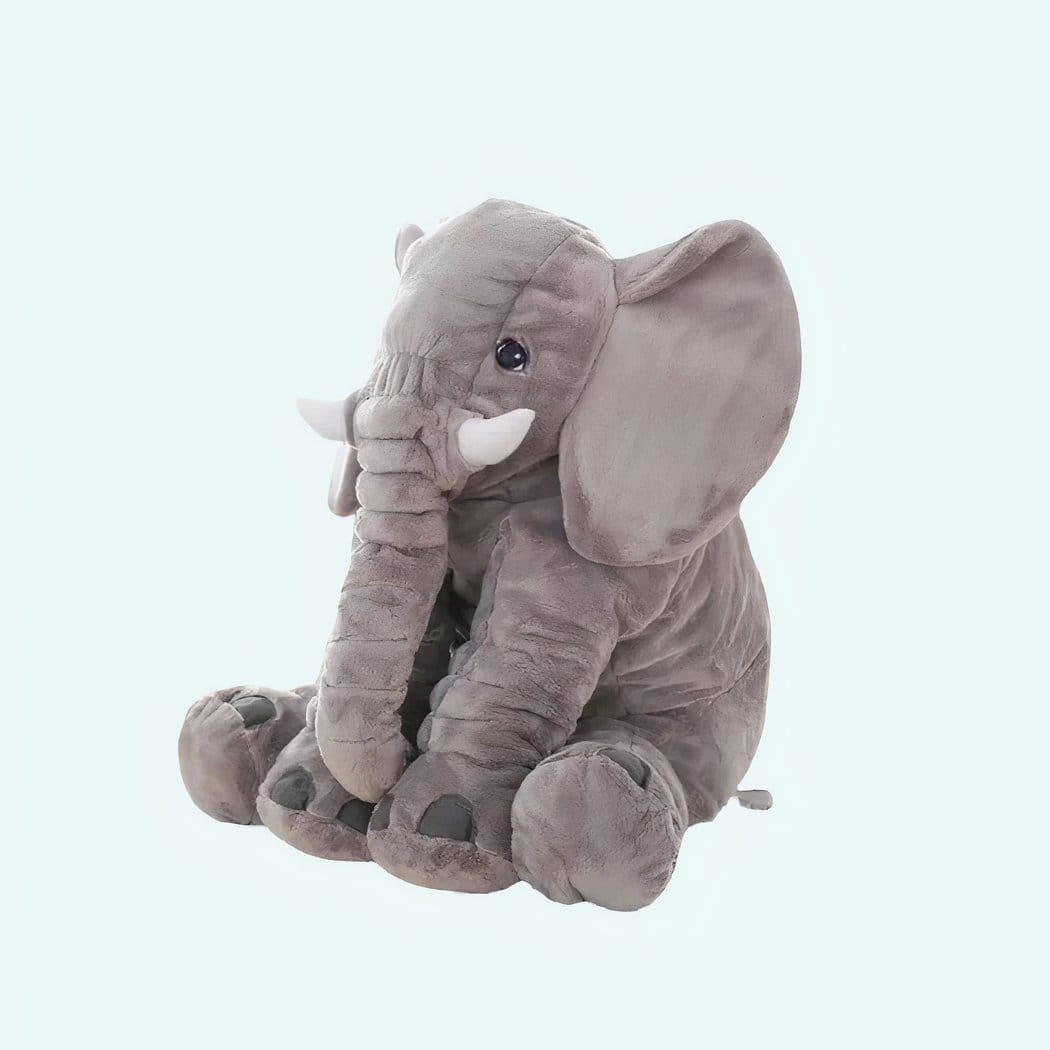 Grijze Knuffel Olifant Kussen Zacht Voor Baby Peuter De Knuffel 60cm