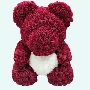 Grijze Knuffelbeer Met Roze Accenten Voor Valentijn En Troost De Knuffel