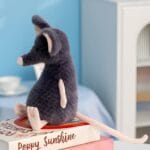 Grijze Superzachte Knuffel Muis 25 Cm Met Realistische Muisuiter De Knuffel