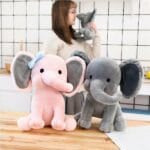 Grijze Superzachte Olifant Knuffel voor Baby Machinewasbaar De Knuffel