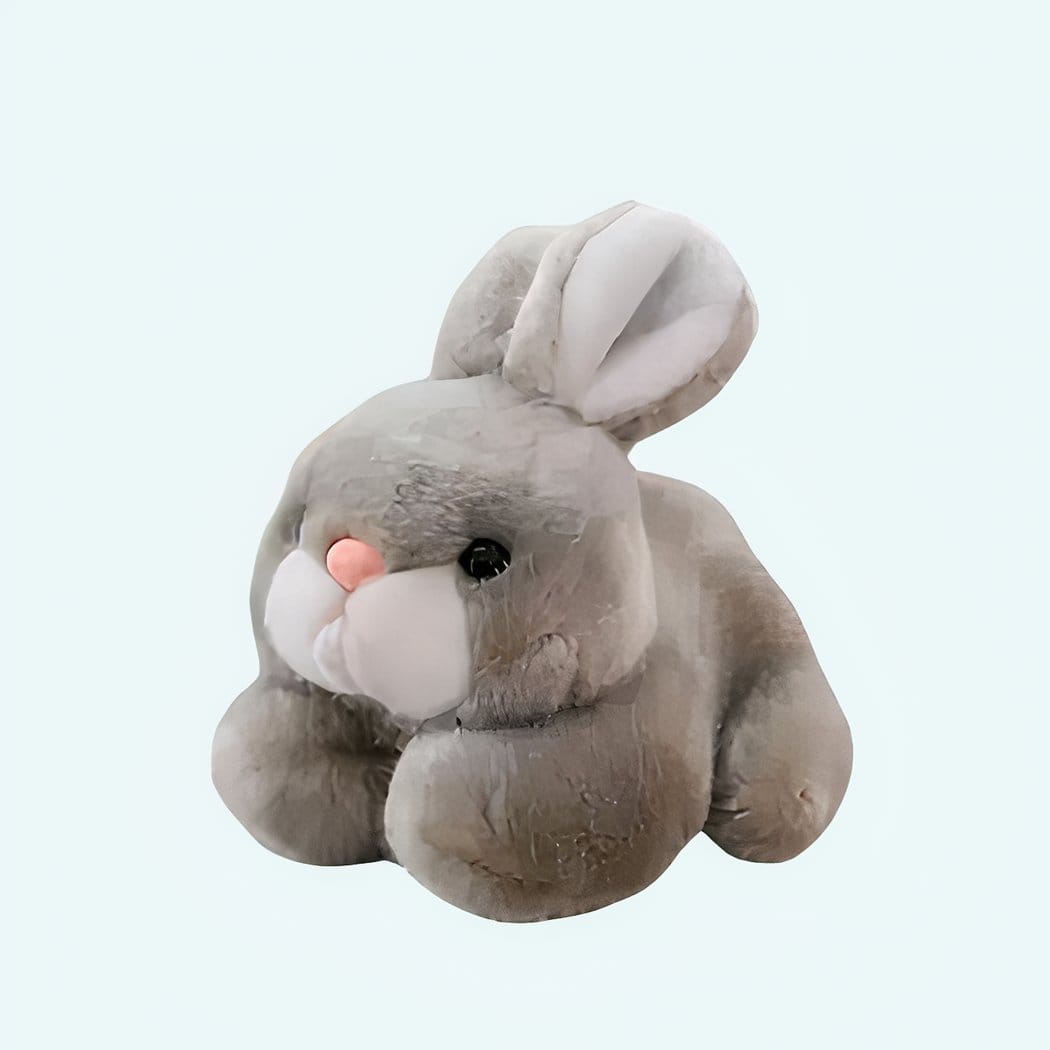 Grijze Superzachte Pluizige Knuffelkonijn Middelgroot De Knuffel 20cm
