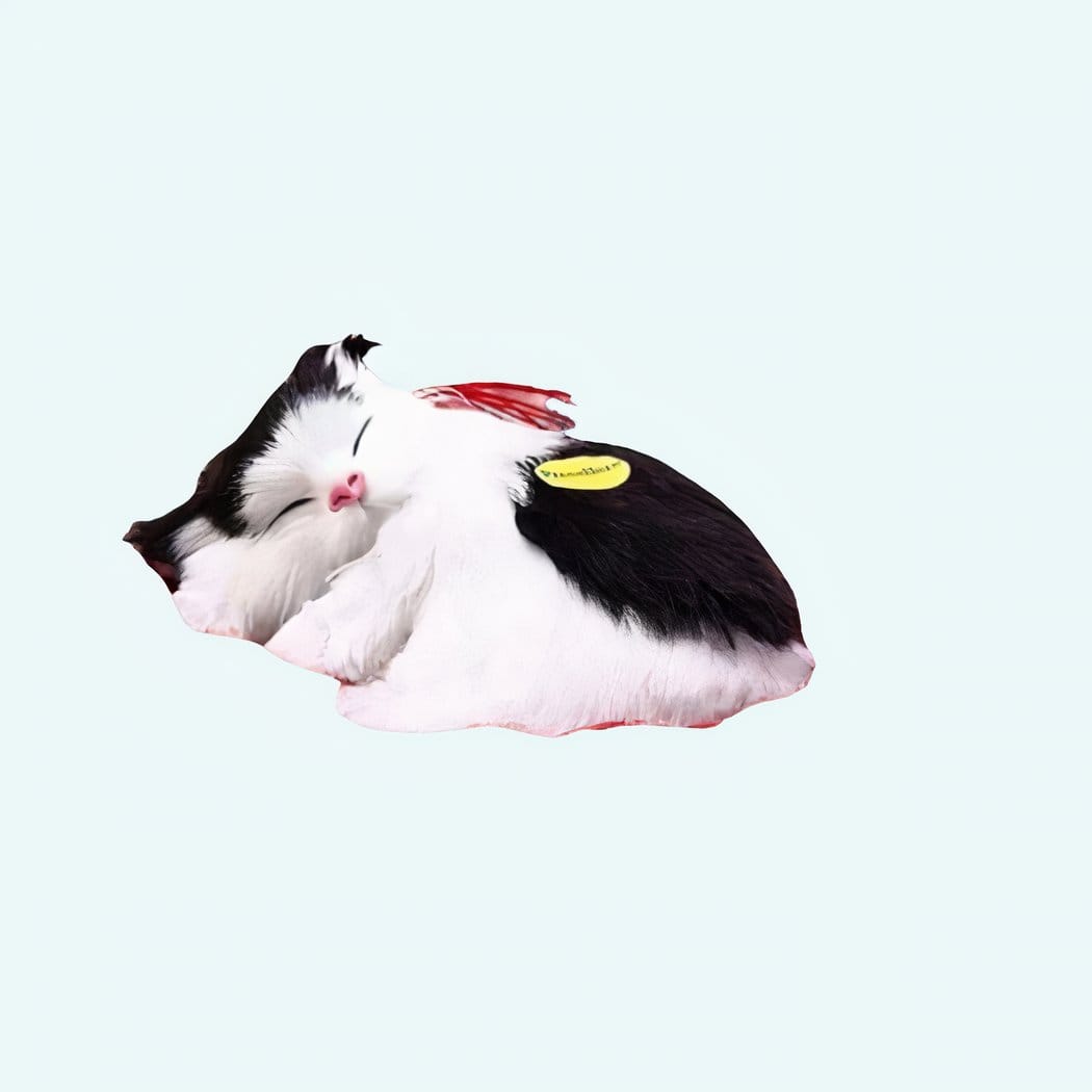 Grijze Tijgerkat Knuffel Slaapknuffel Tijgerpatroon Zwarte Witte Accenten De Knuffel