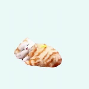 Grijze Tijgerkat Knuffel Slaapknuffel Tijgerpatroon Zwarte Witte Accenten De Knuffel