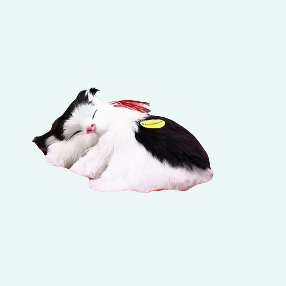 Grijze Tijgerkat Knuffel Slaapknuffel Tijgerpatroon Zwarte Witte Accenten De Knuffel