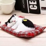 Grijze Tijgerkat Knuffel Slaapknuffel Tijgerpatroon Zwarte Witte Accenten De Knuffel