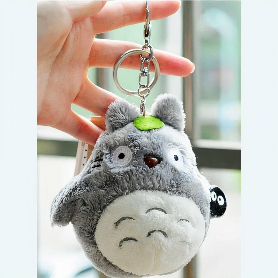 Grijze Totoro Knuffel Sleutelhanger 10 cm De Knuffel