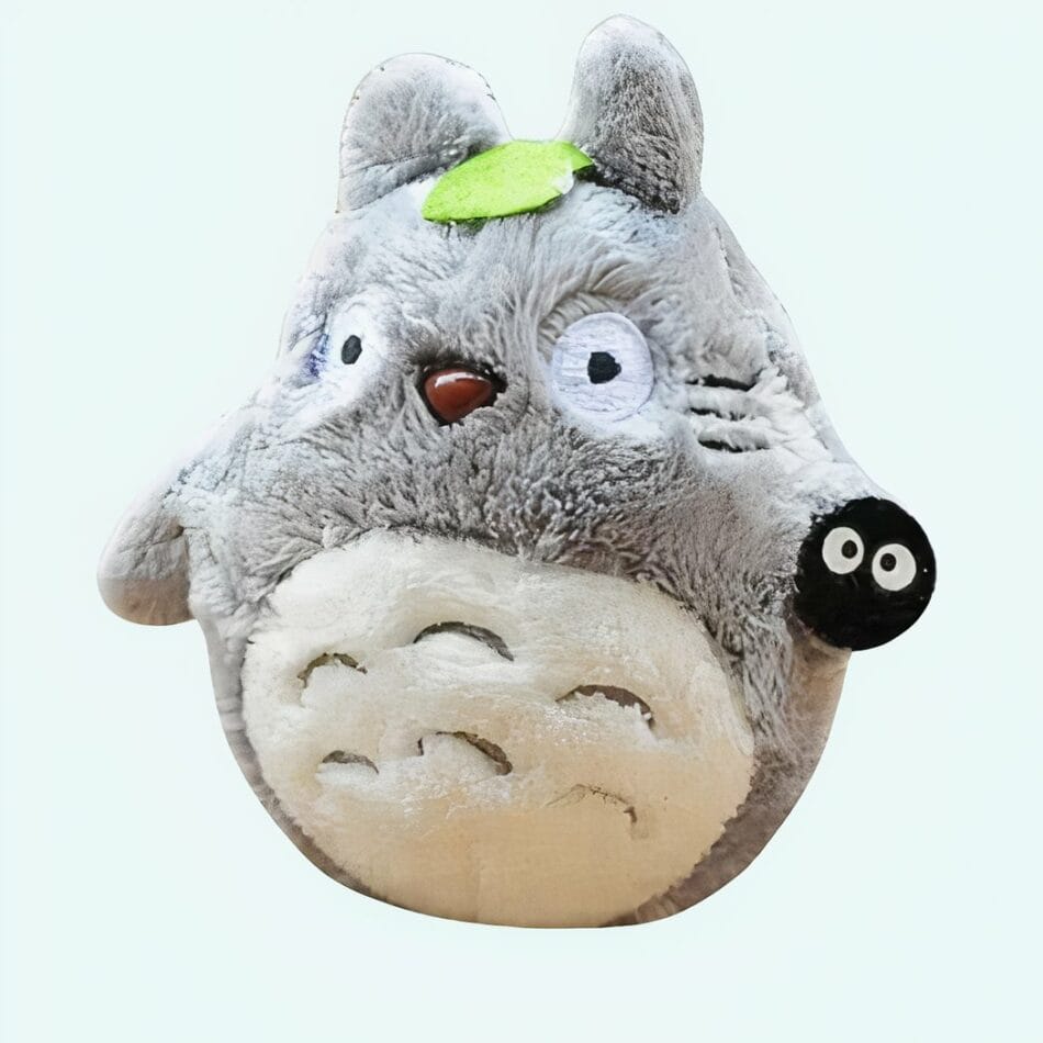 Grijze Totoro Knuffel Sleutelhanger 10 cm De Knuffel