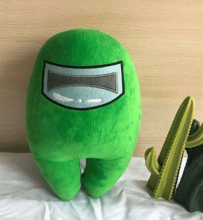 Groene Among Us Knuffel Zachte Spelfiguur De Knuffel