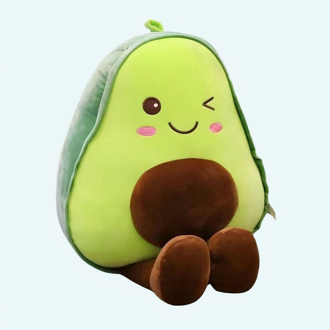 Groene Avocado Knuffel Voor Meisjes Zacht En Schattig Met Glimlach De Knuffel 30cm
