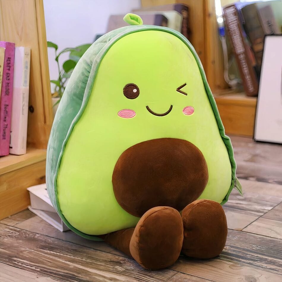 Groene Avocado Knuffel Voor Meisjes Zacht En Schattig Met Glimlach De Knuffel