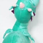 Groene Draak Knuffel Zachte Pluche met Lange Wimpers en Roze Vlekjes De Knuffel