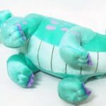 Groene Draak Knuffel Zachte Pluche met Lange Wimpers en Roze Vlekjes De Knuffel