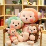 Groene Kawaii Aapknuffel Zachte Duurzame Materialen De Knuffel