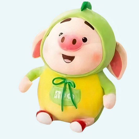 Groene Kawaii Knuffel Varken Grote Pluche De Knuffel 25cm