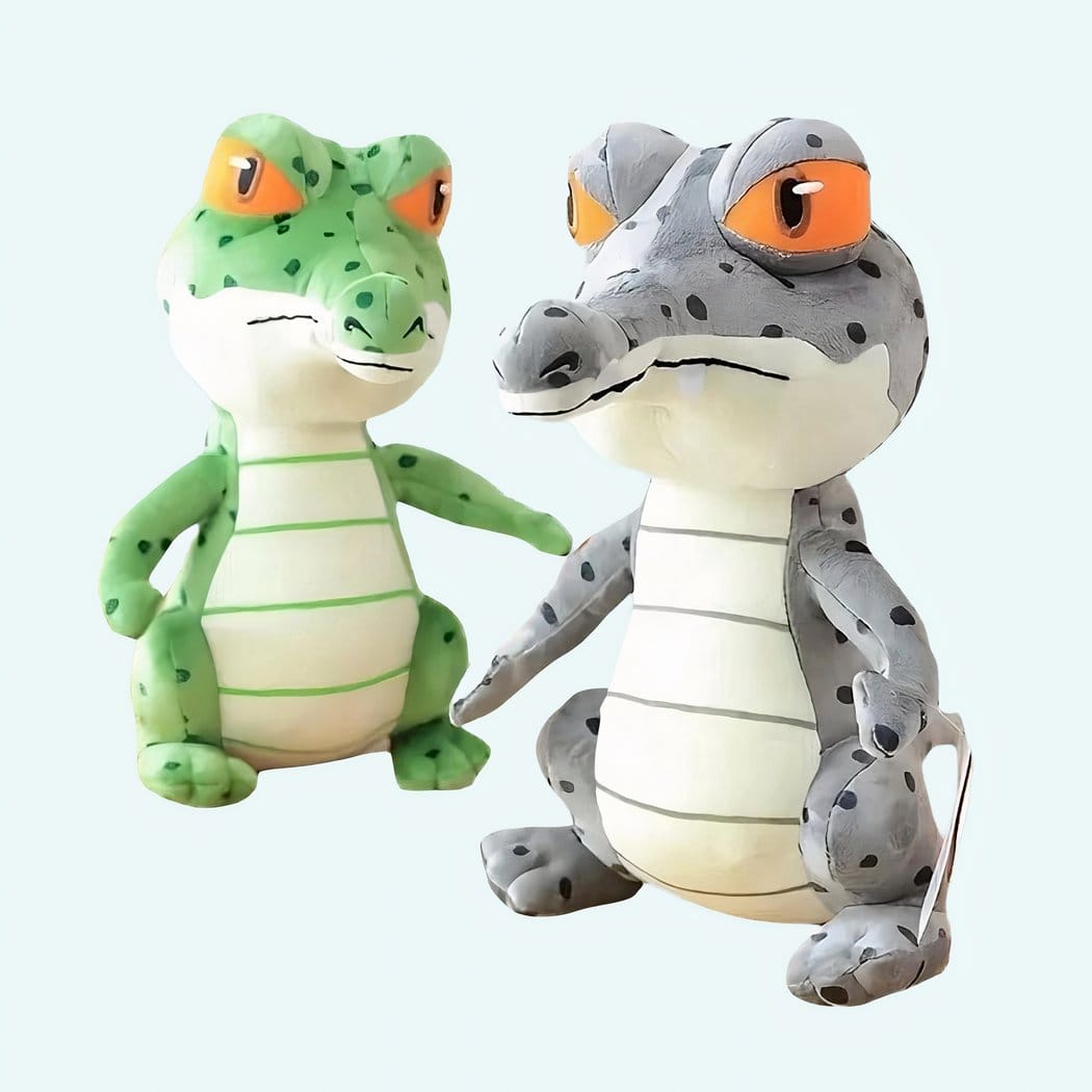 Groene Knuffel Krokodil Superschattig Zachte Vacht Speelse Uitstraling De Knuffel 25cm