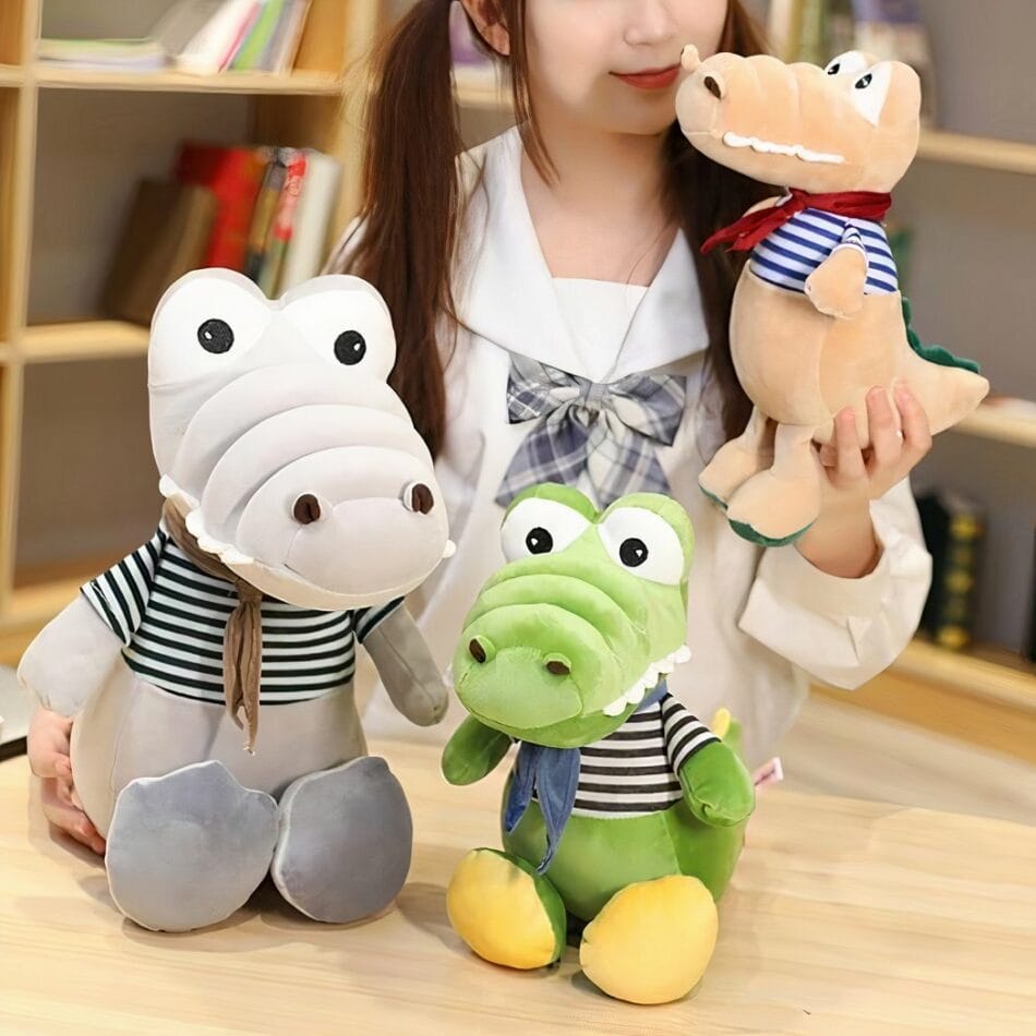 Groene Knuffel Krokodil Voor Baby Zachte Speelknuffel De Knuffel