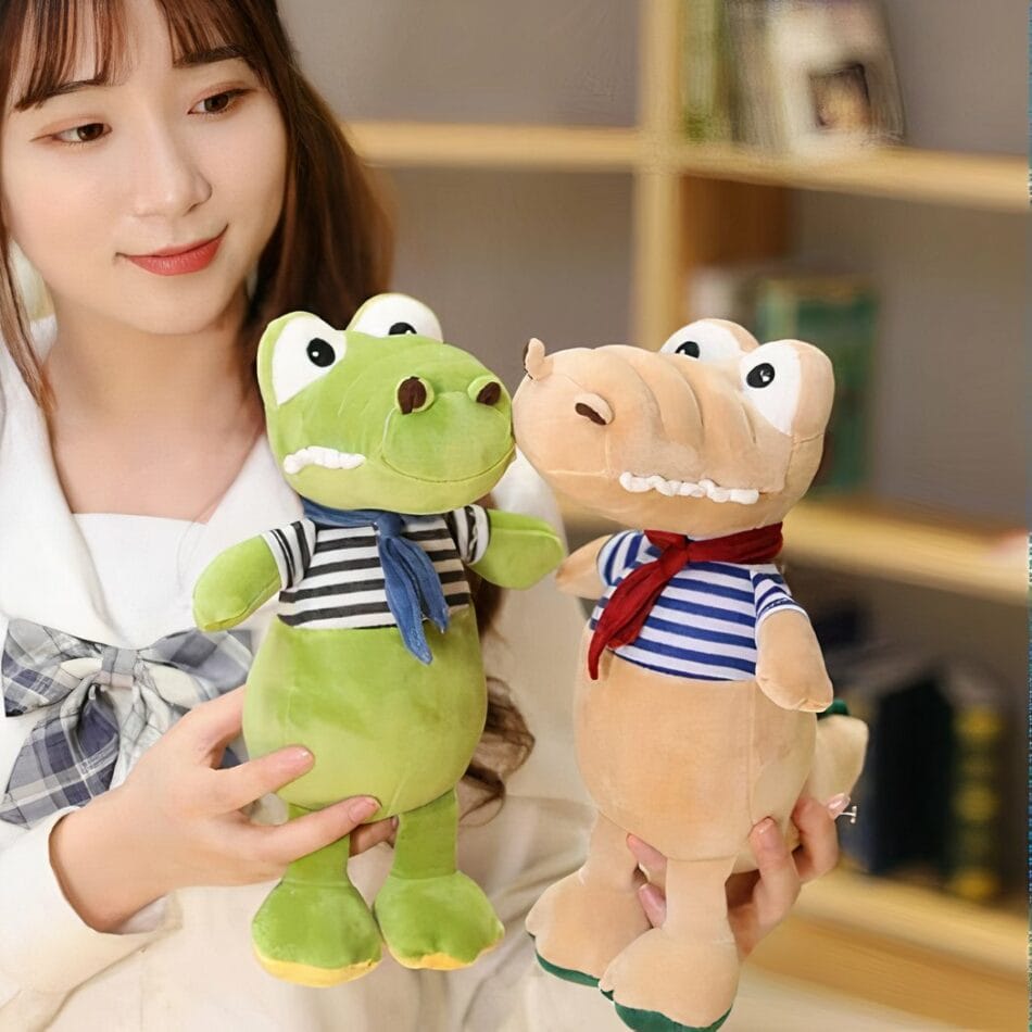 Groene Knuffel Krokodil Voor Baby Zachte Speelknuffel De Knuffel