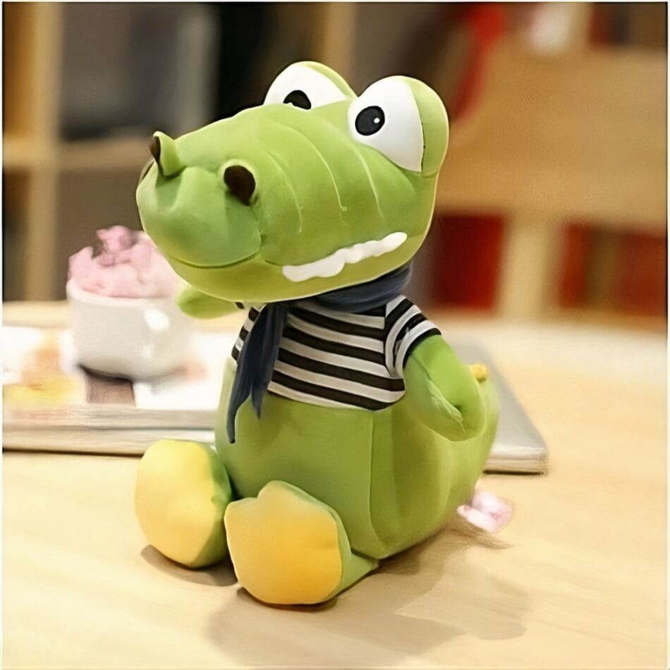 Groene Knuffel Krokodil Voor Baby Zachte Speelknuffel De Knuffel