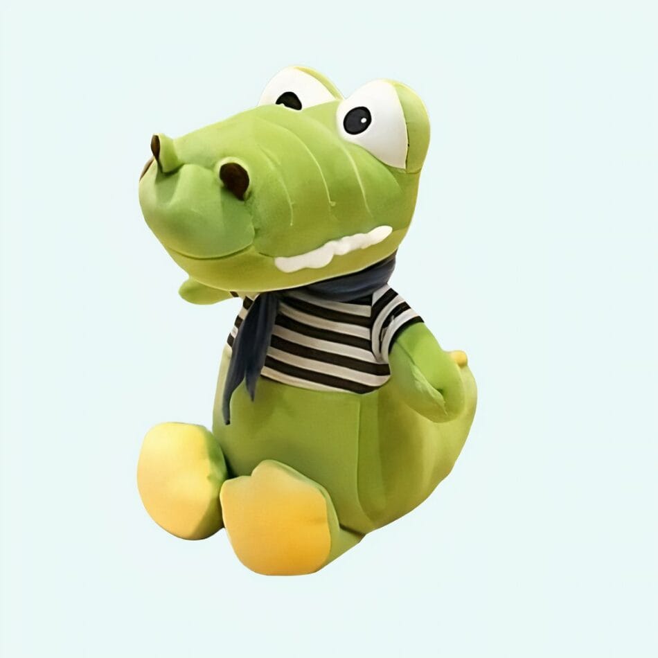 Groene Knuffel Krokodil Voor Baby Zachte Speelknuffel De Knuffel