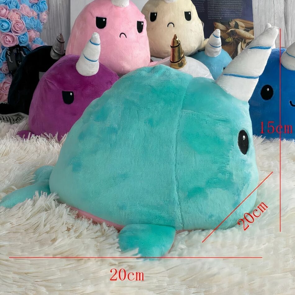 Groene Knuffel Walvis Eenhoorn Ultra Zacht Pluche De Knuffel