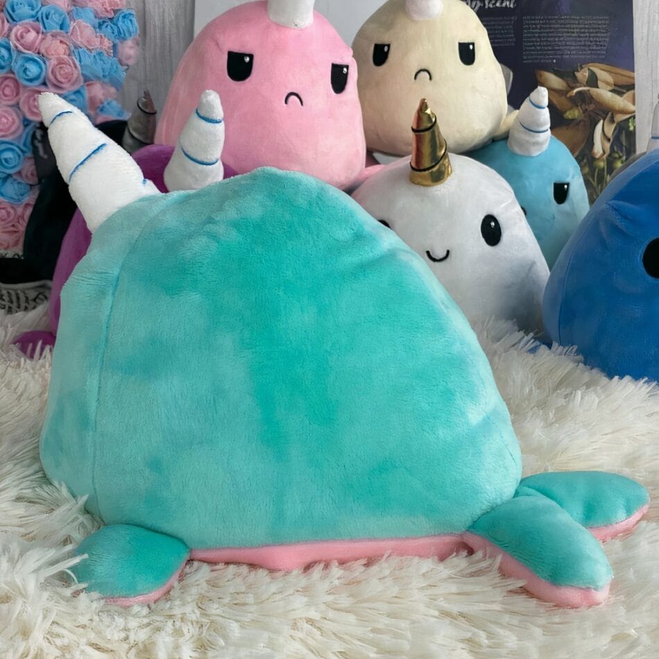 Groene Knuffel Walvis Eenhoorn Ultra Zacht Pluche De Knuffel