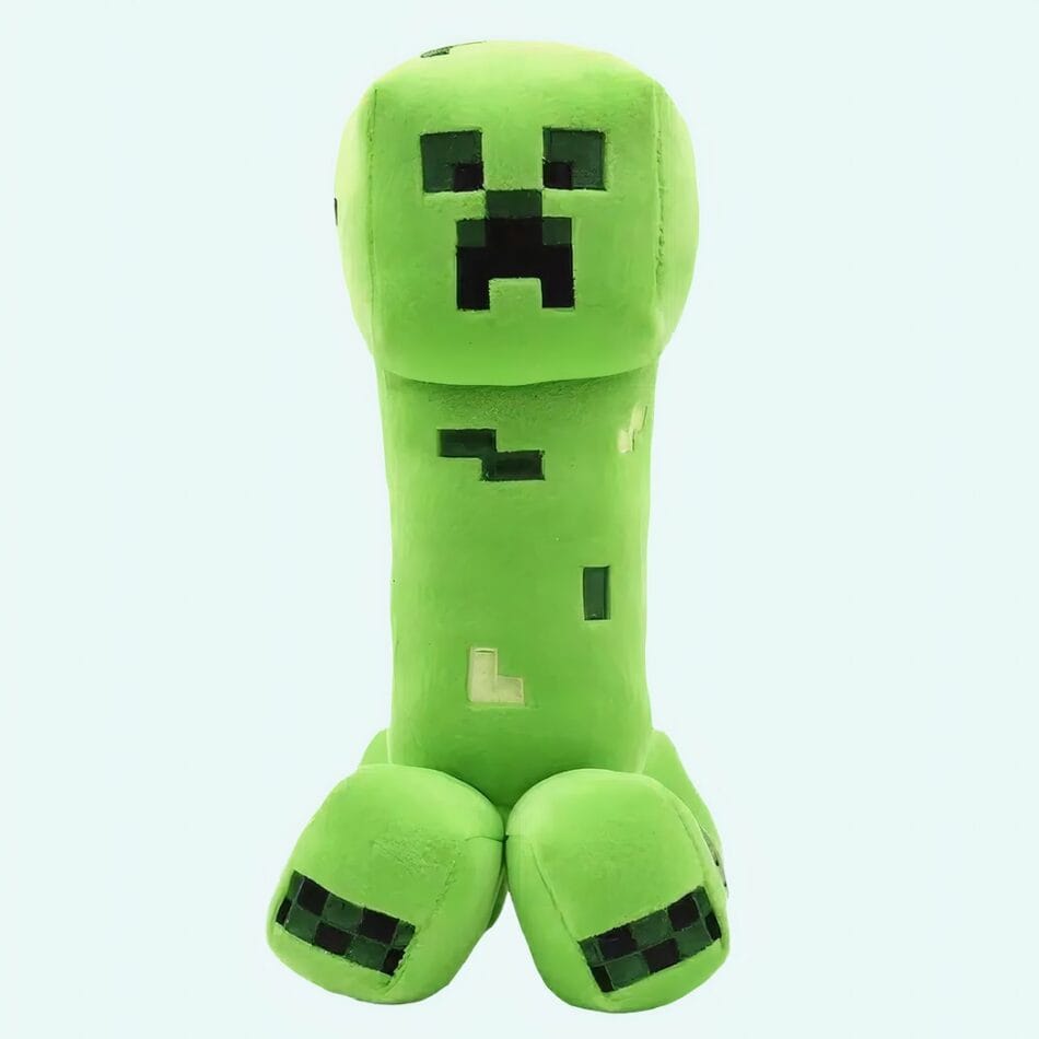 Groene Minecraft Creeper Knuffel Met Pixelachtig Ontwerp 4Pootig De Knuffel