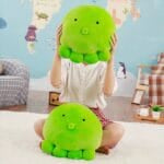 Groene Octopus Knuffel Slaapkussen Met Grote Hoofd En Tentakels De Knuffel