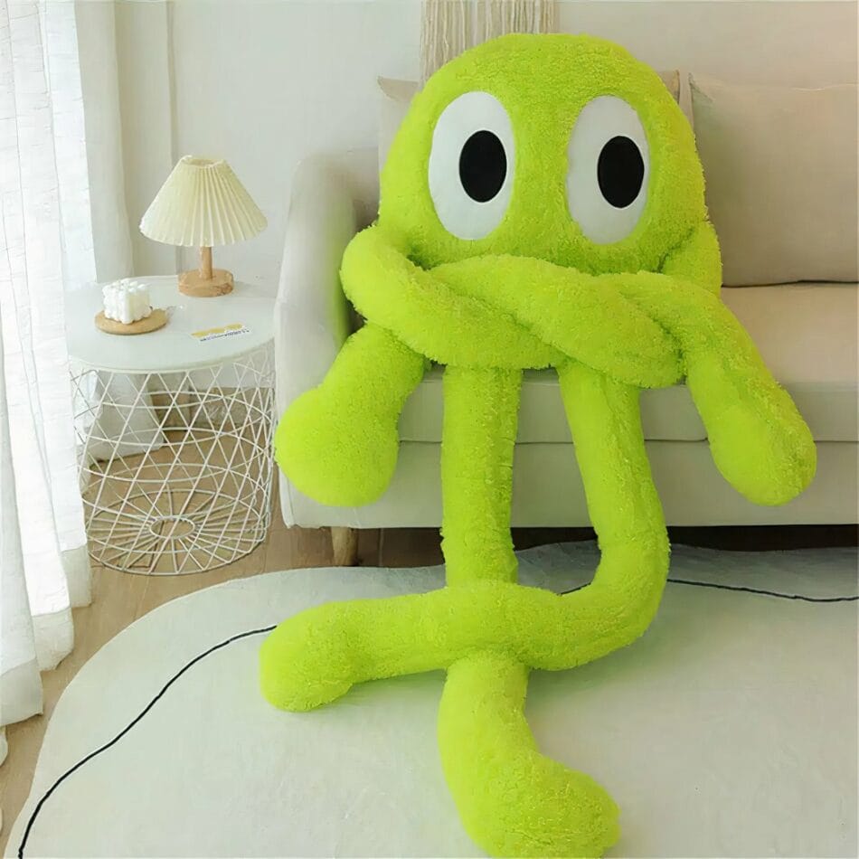 Groene Reuzen Octopus Knuffel 160 cm Lang De Knuffel