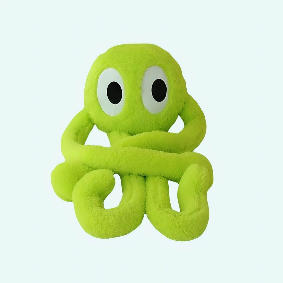 Groene Reuzen Octopus Knuffel 160 cm Lang De Knuffel