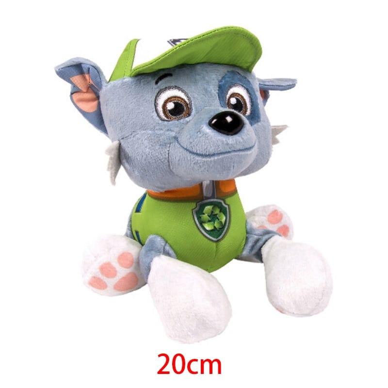 Groene Rocky Knuffel Pat’ Patrouille 20 cm Zachte Knuffel De Knuffel