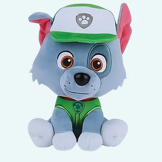 Groene Rocky Knuffel Pat’ Patrouille 20 cm Zachte Knuffel De Knuffel