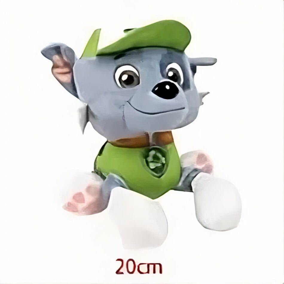 Groene Rocky Knuffel Pat’ Patrouille 20 cm Zachte Knuffel De Knuffel