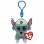 Groene Rocky Knuffel Sleutelclip Patrouille 10 cm De Knuffel