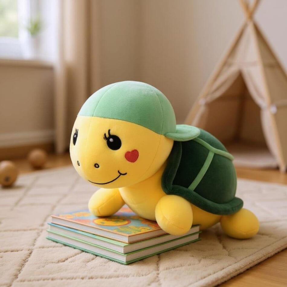 Groene Schildpad Knuffel Met Pet Zacht Speelgoed De Knuffel