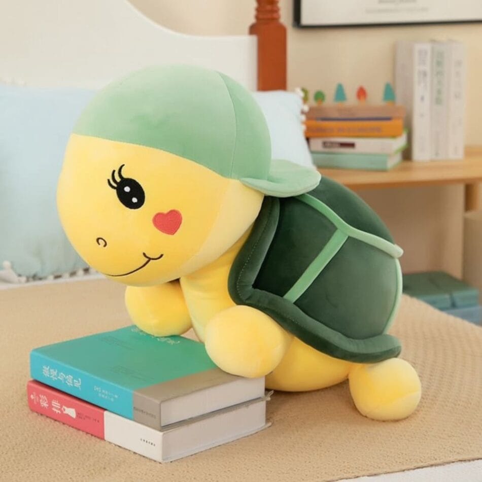 Groene Schildpad Knuffel Met Pet Zacht Speelgoed De Knuffel