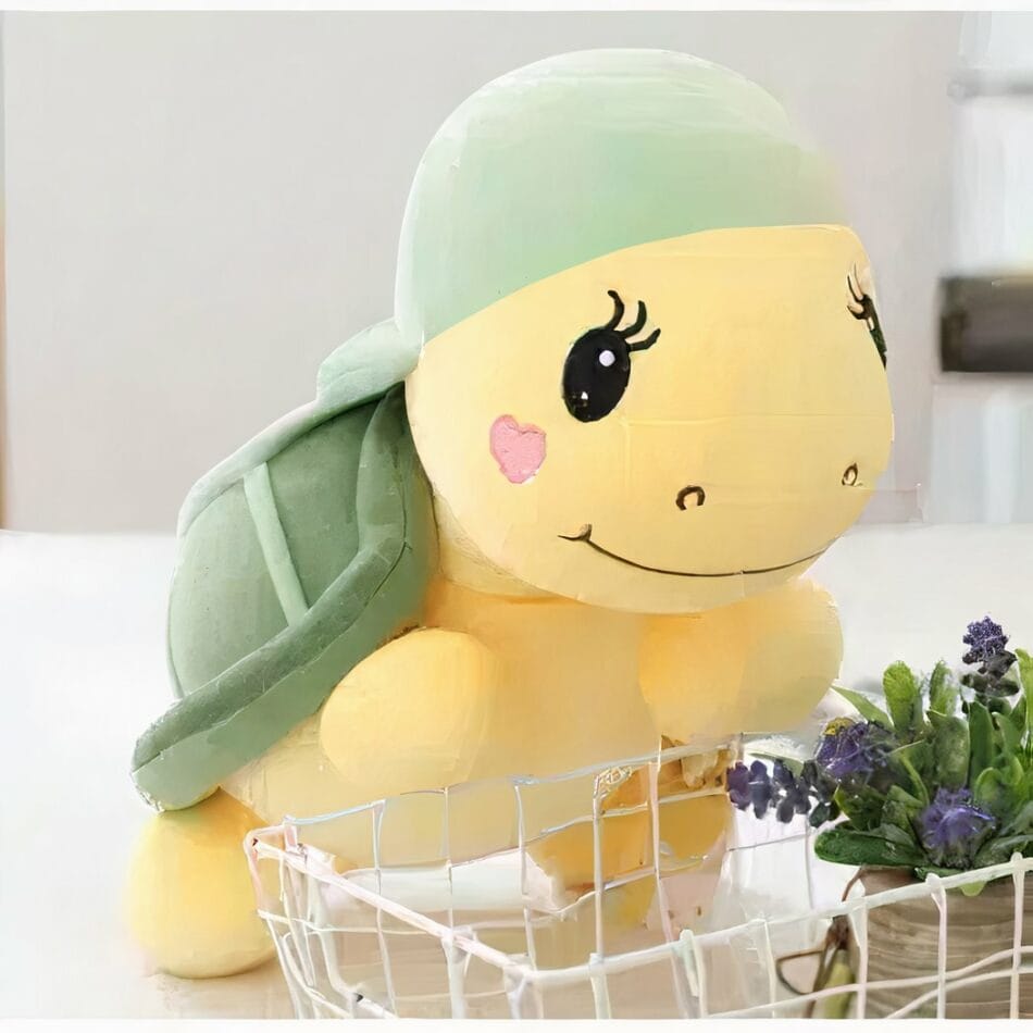 Groene Schildpad Knuffel Met Pet Zacht Speelgoed De Knuffel