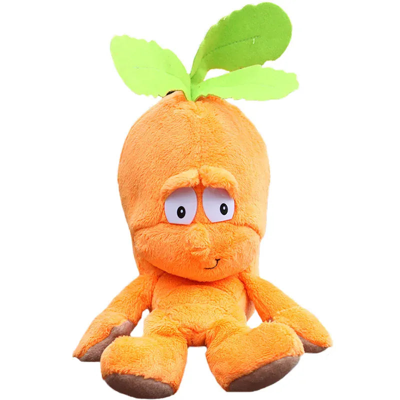 Groente en Fruit Knuffel 25 cm | Pluche Aardbei en Broccoli De Knuffel Wortel