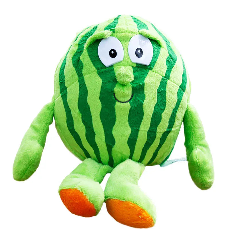 Groente en Fruit Knuffel 25 cm | Pluche Aardbei en Broccoli De Knuffel