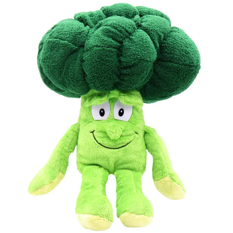 Groente en Fruit Knuffel 25 cm | Pluche Aardbei en Broccoli De Knuffel