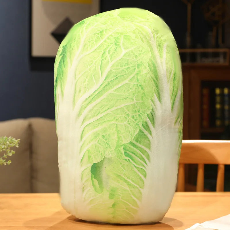 Groente Knuffelkussen | Tomaat, Broccoli, Wortel en Meer De Knuffel Kool 25 x 35 cm