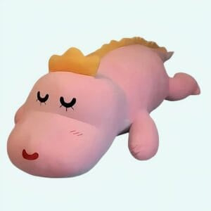 Grote Blauwe Dinosaure Knuffel met Hartverwarmende Glimlach De Knuffel