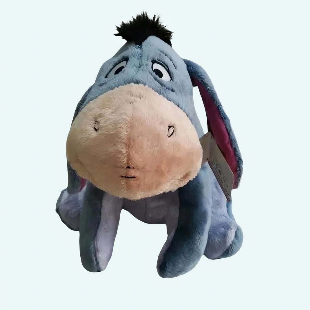 Grote Bourriquet Knuffel Winnie de Pooh Beige Vacht Bruine Accenten De Knuffel