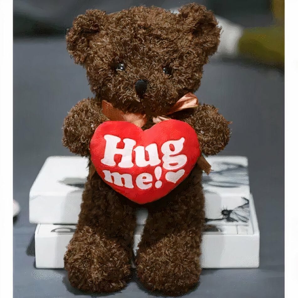 Grote Bruine Knuffelbeer Met Hartje In Hand Valentijnsdag Ultrazacht De Knuffel