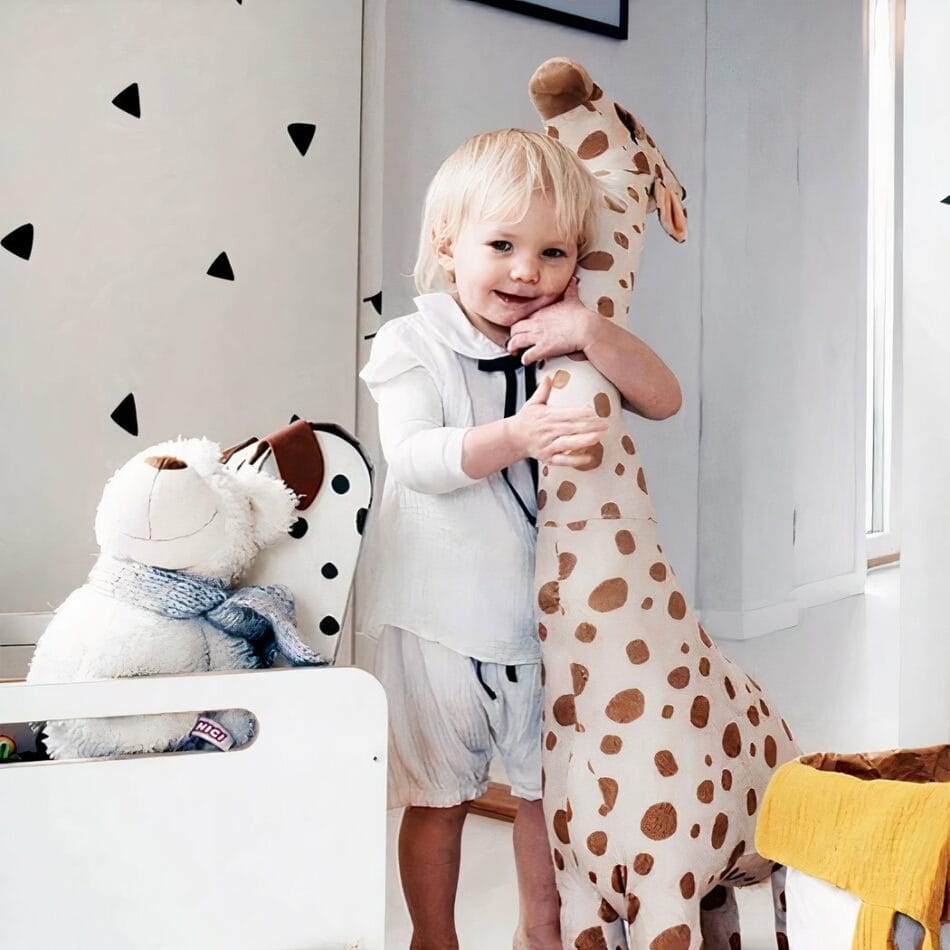 Grote Knuffel Giraf met Zachte Pluche en Zijdezachte Vacht De Knuffel