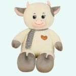 Grote Knuffel Koe Reuzen in Wit en Grijs De Knuffel
